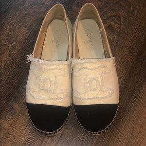 White Chanel Espadrilles size 37.5